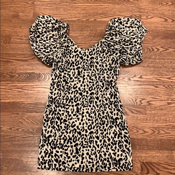 Leopard print mini dress - Picture 1 of 4